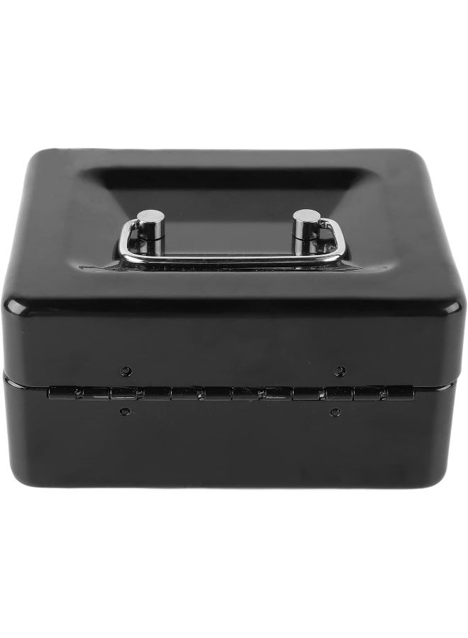ECVV Small Cash Box with Lock and Slot | Moneybox Metal Coin Bank Piggy Bank For Adults and Kids,|12.5cmx9.5cmx6cm|Random Color| - Image 2