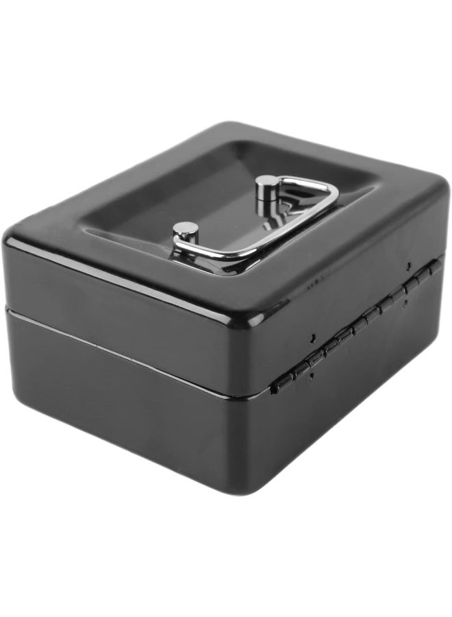 ECVV Small Cash Box with Lock and Slot | Moneybox Metal Coin Bank Piggy Bank For Adults and Kids,|12.5cmx9.5cmx6cm|Random Color| - Image 3