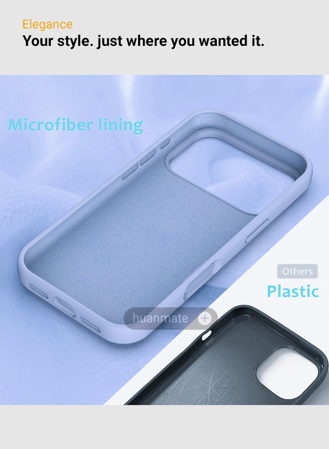 huanmate Apple iPhone 17 Pro Silicone Cover Light Blue - Premium 2.0mm TPU Silicon, Enhanced Camera Protection with Lens Shield, Shockproof & Water-Proof Cover for Apple iPhone 17 Pro - Image 5