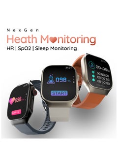 Pebble Curve 1.99" HD Curved Display Smartwatch, BT Calling, Health Suite, Multi Sports Mode, Smart Calculator, AI Voice Assistance, Compatible with Android & iOS, Up to 5 Days (Stand by), Midnight Blue  - Image 5