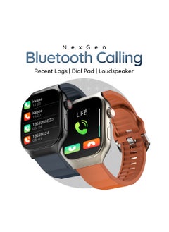 Pebble Curve 1.99" HD Curved Display Smartwatch, BT Calling, Health Suite, Multi Sports Mode, Smart Calculator, AI Voice Assistance, Compatible with Android & iOS, Up to 5 Days (Stand by), Midnight Blue  - Image 4