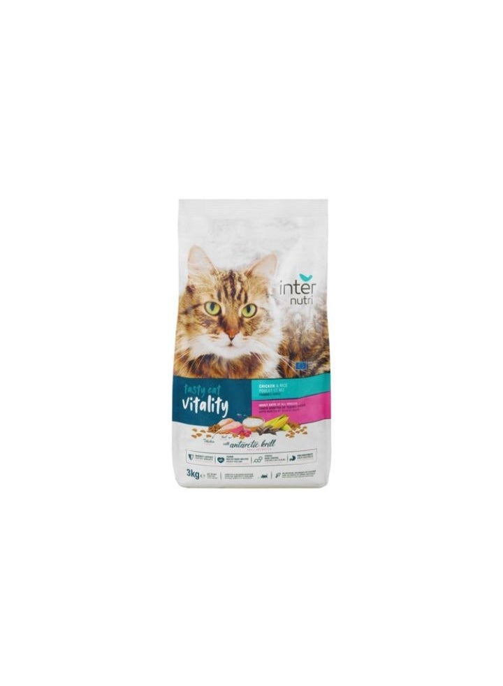 Inter Nutri Adult Cat Dry Food with Chicken 3kg