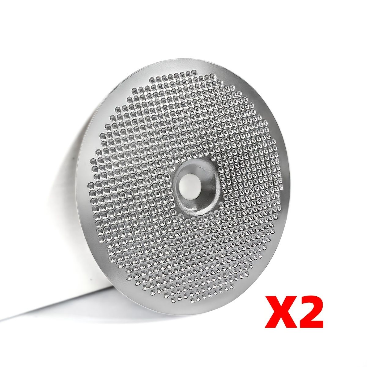 2Pcs Espresso Puck Screens Round Hole Metal Espresso Filter Coffee Filter Compatible With Gaggia Maker