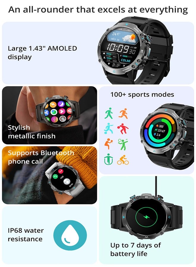 ColMi M42 Smart watch Sports Outdoor IP68 Waterproof Heart Rate Call Smart Watch - Image 3