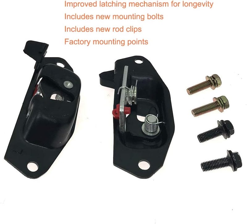 YUTOCOOL Left Right Pair Tailgate Liftgate Latch Lever Rear Gate Lock Latch Fits 2002-2006 Cadillac Escalade EXT Chevy Avalanche 1999-2006 Chevy Silverado GMC Sierra Replace 15921948 15921949 - Image 4