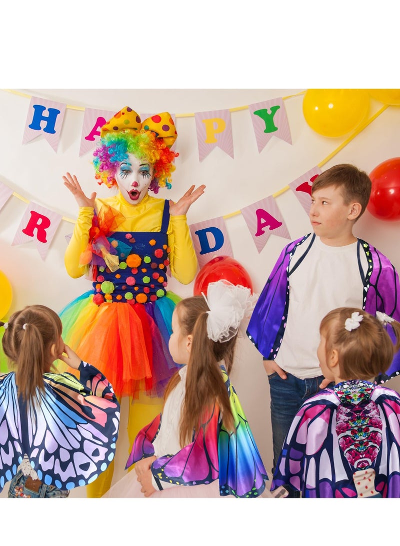 KASTWAVE 4 Pack Butterfly Costume, Kids Fairy Butterfly Wings, Toddler Dress Up Wings, Suitable for Birthday Party Favors Gifts - Image 3