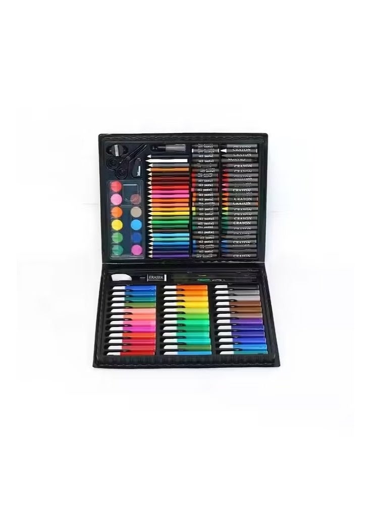150 Pcs Art Supplies Set Includes Oil Pastels, Crayons, Colored Pencils and Other Accessories, Portable Multifuctional Drawing Set, Superior Quality and Safe Painting Tools, Ideal for Kids Drawing, Sketching and Colouring - Image 1