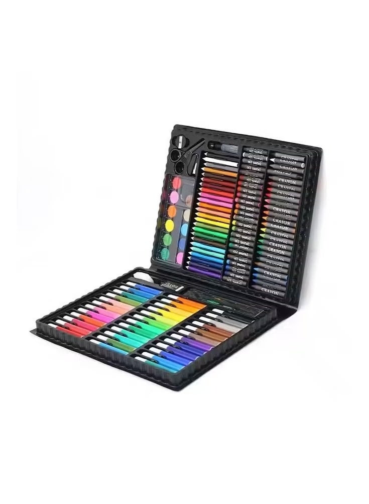 150 Pcs Art Supplies Set Includes Oil Pastels, Crayons, Colored Pencils and Other Accessories, Portable Multifuctional Drawing Set, Superior Quality and Safe Painting Tools, Ideal for Kids Drawing, Sketching and Colouring - Image 2