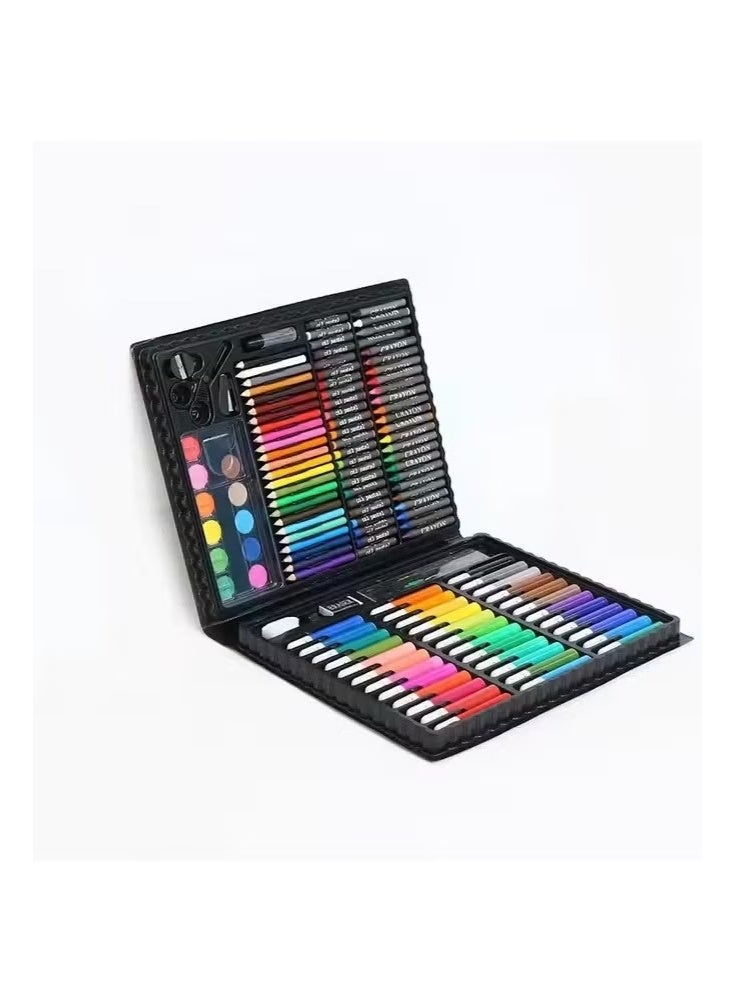 150 Pcs Art Supplies Set Includes Oil Pastels, Crayons, Colored Pencils and Other Accessories, Portable Multifuctional Drawing Set, Superior Quality and Safe Painting Tools, Ideal for Kids Drawing, Sketching and Colouring - Image 3