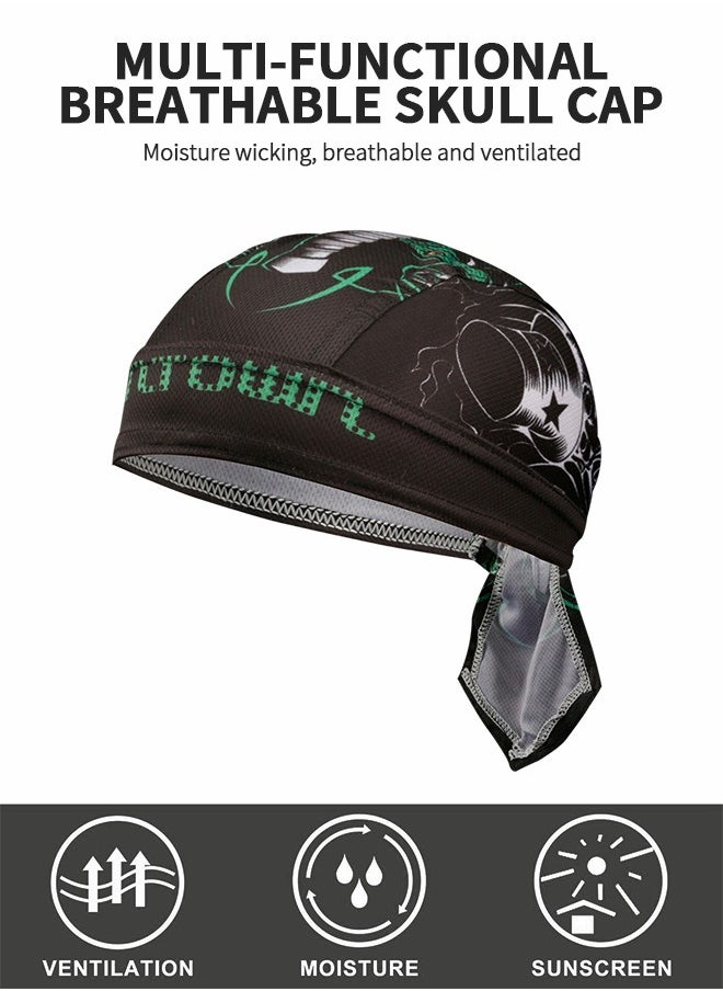 GROIC Skull Cap Cooling Sweat Wicking Helmet Cycling Hat Head Bandana Summer Caps,Sweat Wicking Beanie Cap,Helmet Liner,Outdoor Sports Cap  - Image 4