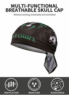 GROIC Skull Cap Cooling Sweat Wicking Helmet Cycling Hat Head Bandana Summer Caps,Sweat Wicking Beanie Cap,Helmet Liner,Outdoor Sports Cap  - Image 4