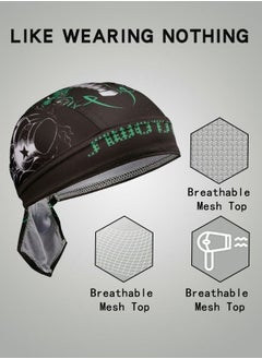 GROIC Skull Cap Cooling Sweat Wicking Helmet Cycling Hat Head Bandana Summer Caps,Sweat Wicking Beanie Cap,Helmet Liner,Outdoor Sports Cap  - Image 2