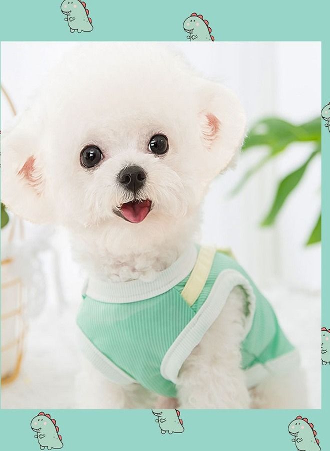 Generic Spring Wear Ohana Green Sling Pocket Vest with Dragon Patchwok For Cats Dogs And Other Pets  - Image 3