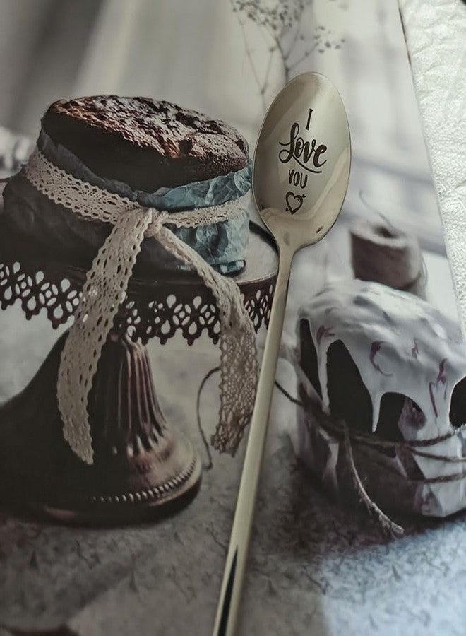 RFTWXHPN I Love You Gifts Spoon for him her Christmas Birthday Gifts for Boyfriend Girlfriend Anniversary Valentine's Day Gift for Daughter Papa Ice Cream Spoons for Husband Wife - Image 4