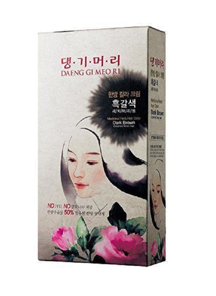 DAENG GI MEO RI - MEDICINAL HERB HAIR COLOR DARK BROWN - Image 1
