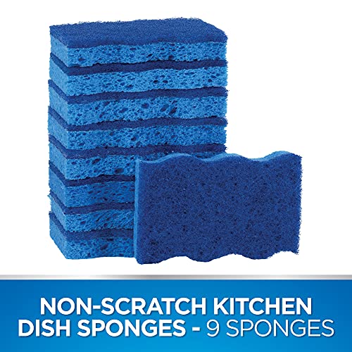 Dawn Non-Scratch Kitchen Dish Sponges, Blue (Pack of 9) - Image 2