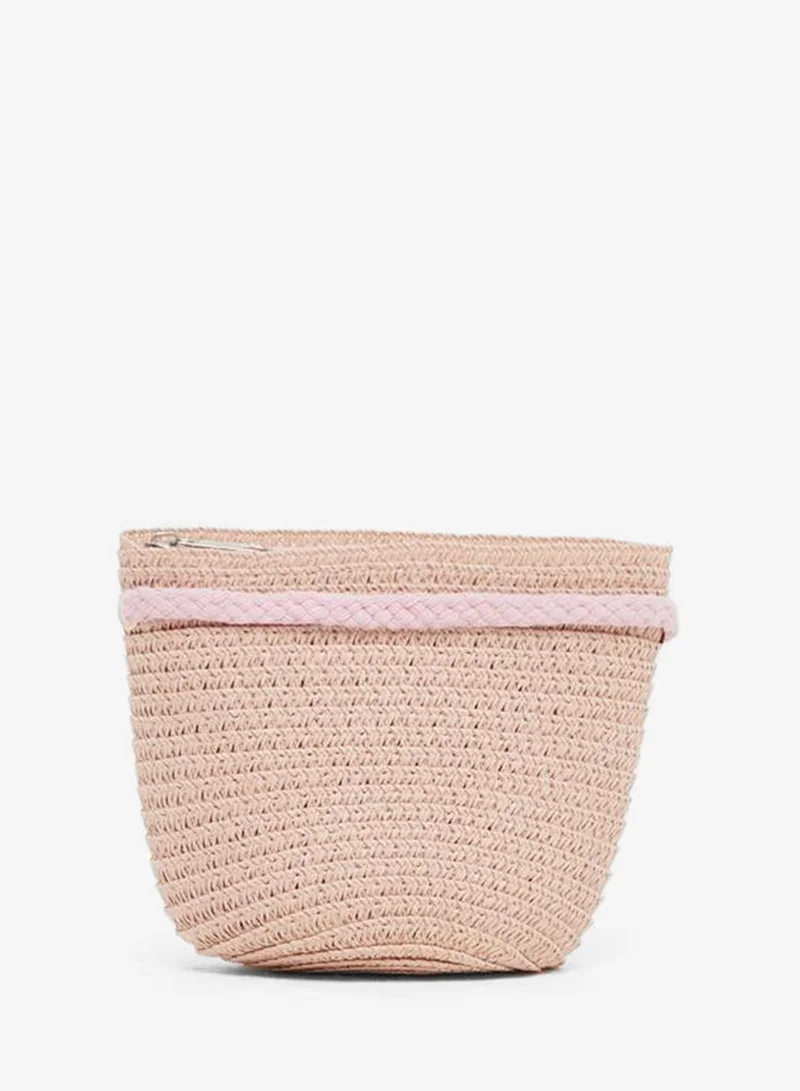 Styli Styli Embellished Crossbody Bag with Zip Closure