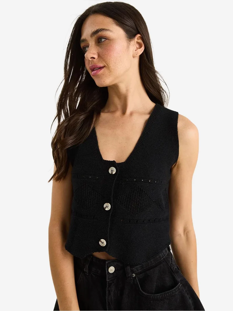 بيانكو لوتشي سترة قصيرة برقبة على شكل حرف  بأزرار من لوكسي