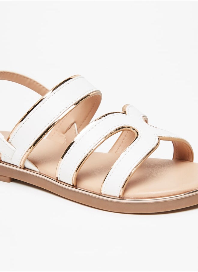 Flora Bella - Girls Strappy Sandals with Hook and Loop Closure - Image 1