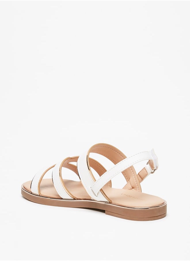 Flora Bella - Girls Strappy Sandals with Hook and Loop Closure - Image 1