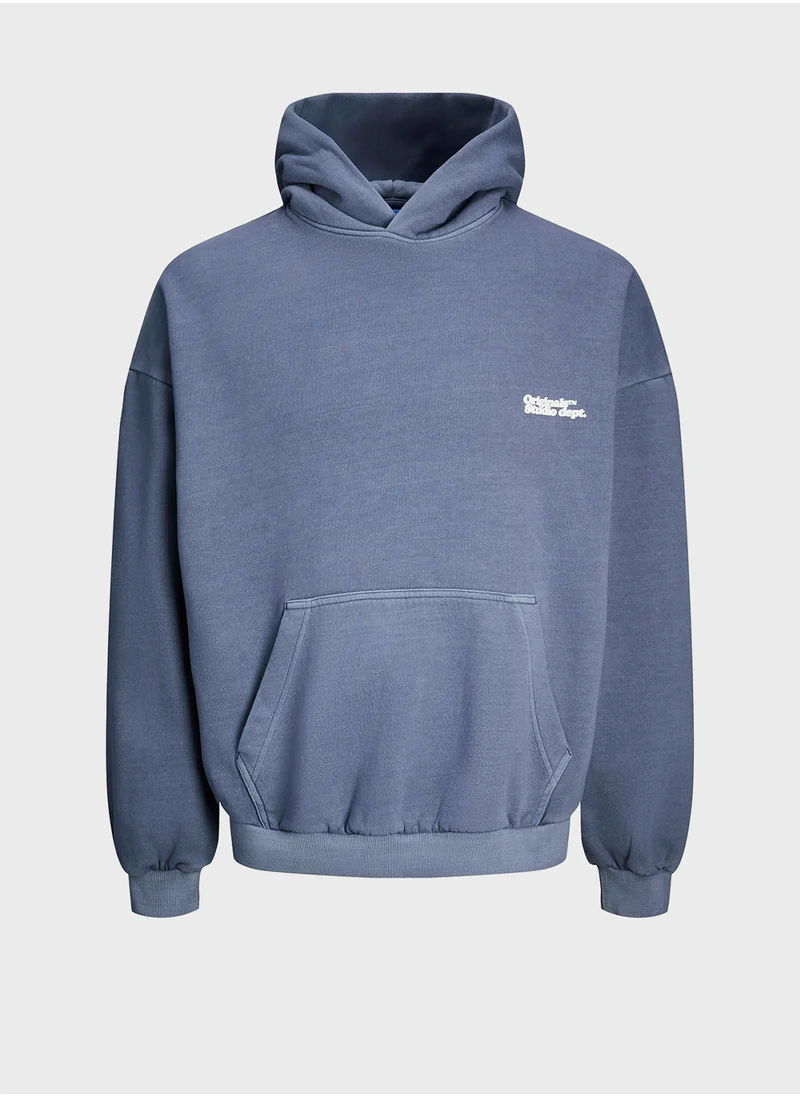 جاك اند جونز Jorvermont Logo Hoodie
