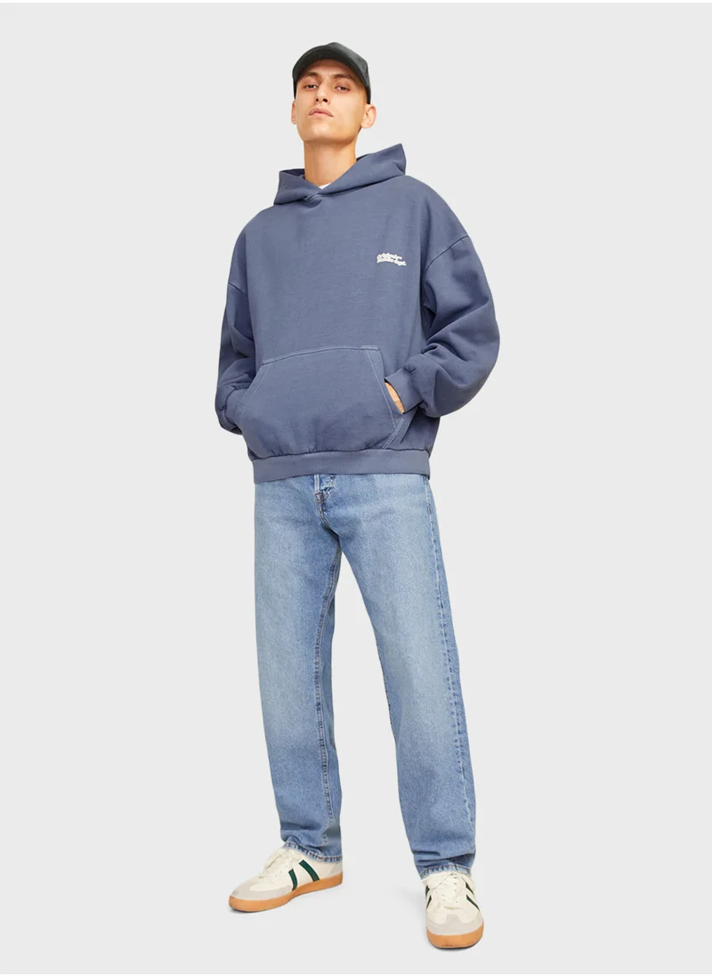 جاك اند جونز Jorvermont Logo Hoodie