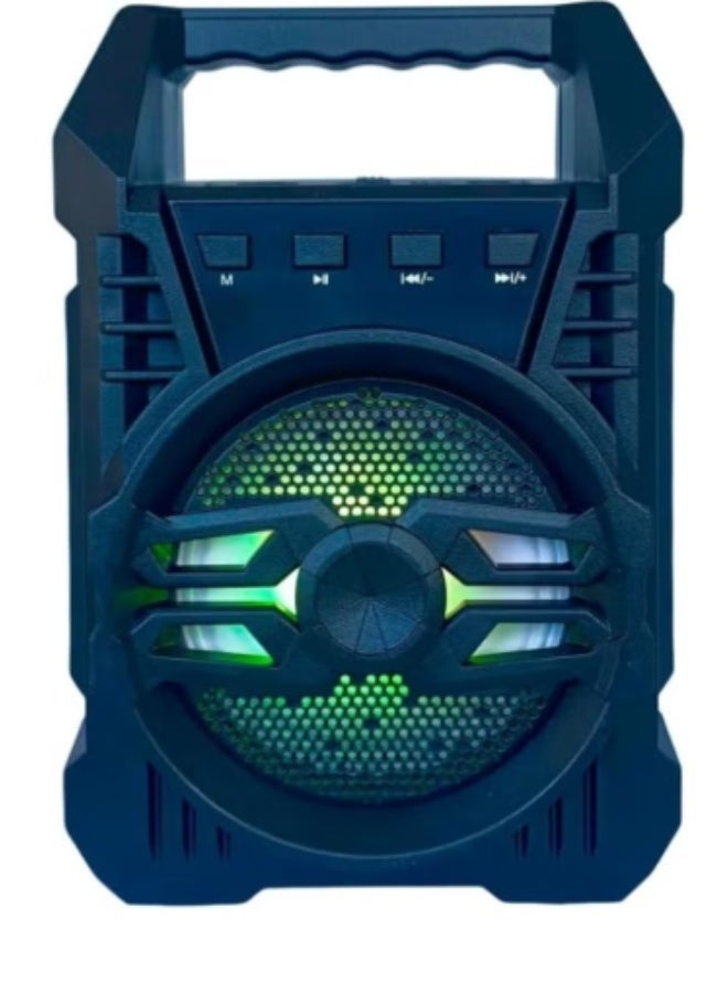 KTS-1079 Portable Wireless Bluetooth Speaker with RGB LED Lights, FM Radio, USB, TF Card - Image 2
