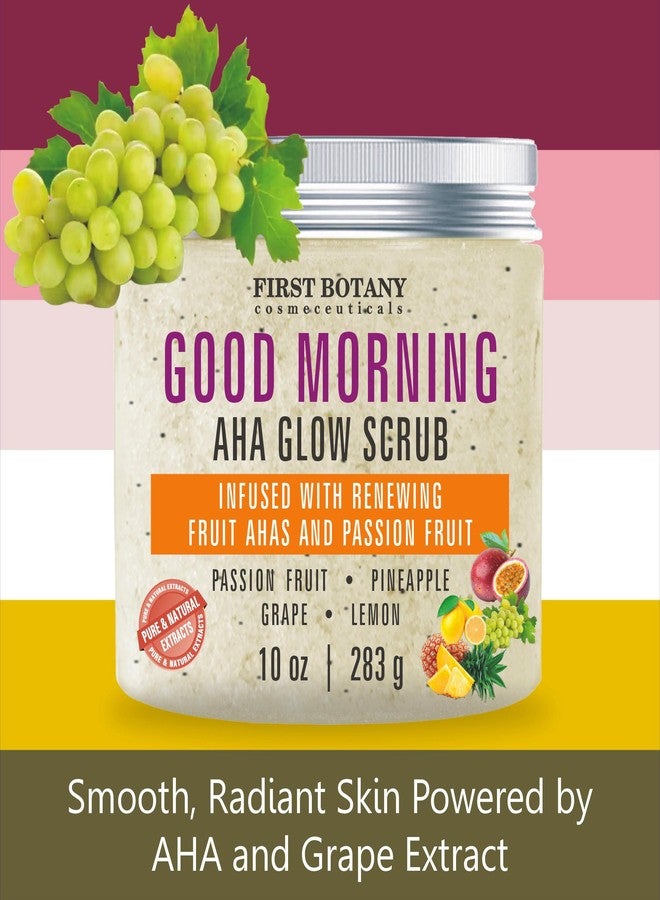 First Botany Body Scrub - Natural Exfoliating Salt Scrub & Body and Face Souffle helps with Moisturizing Skin, Acne, Cellulite, Dead Skin Scars, Wrinkles (10 fl oz, AHA Passion Fruit) - Image 3