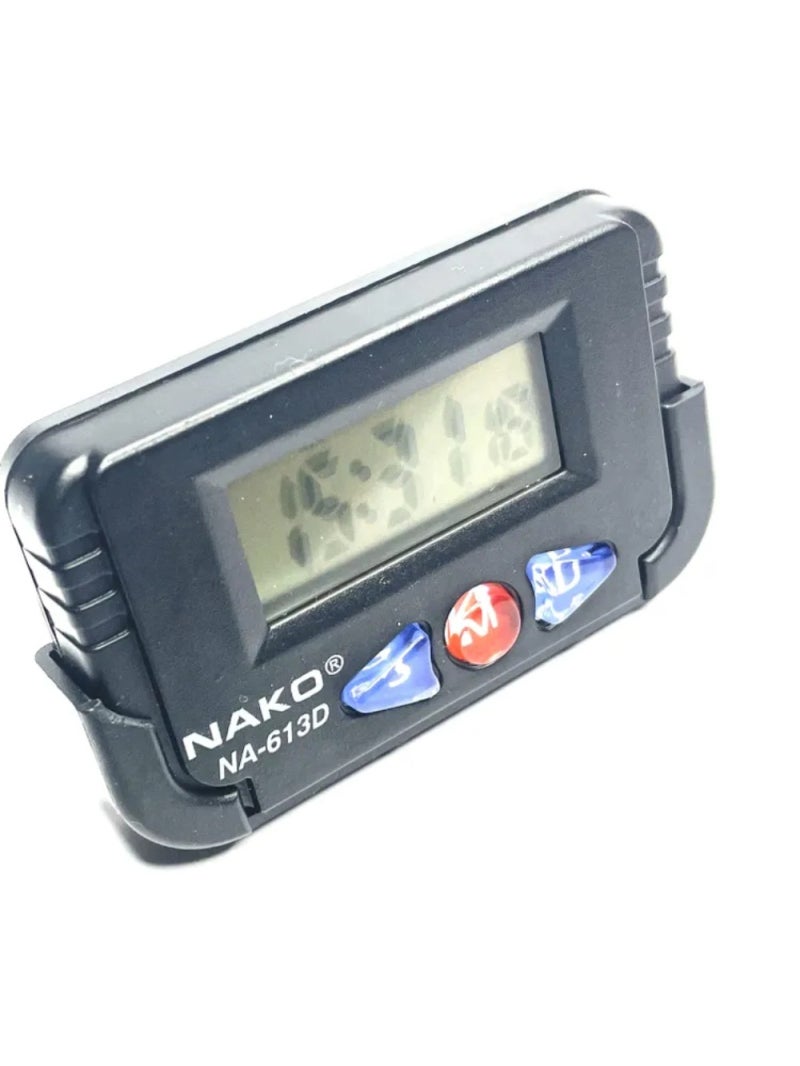 Digital Car Clock: Durable ABS Plastic, Easy Installation With Adjustable Holder - Multifunctional Dashboard Clock For Car Interior, Driver And Passenger Convenience - Image 3
