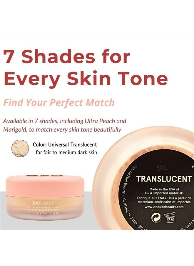 One size One Size Ultimate Blurring Setting Powder Full- Translucent - for Fair to Dark Skin Tones, 1.2 Ounce (Pack of 1)  - Image 5
