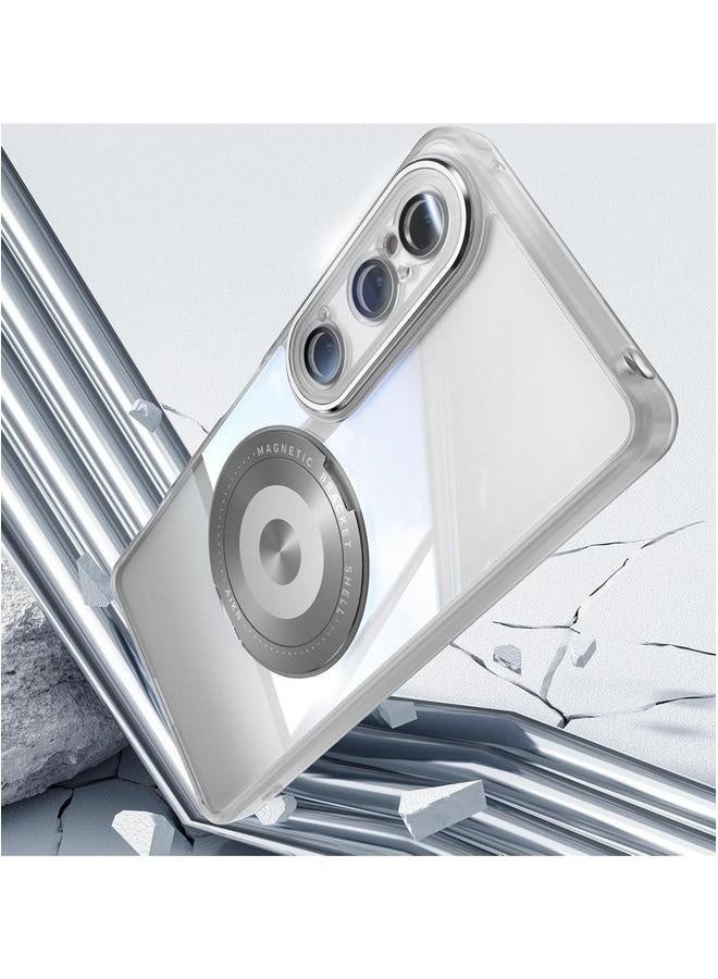 Clear Case Compatible with Sony Xperia 1 VI, Non-Yellowing 【Compatible Mag-Safe】 Cover Camera Lens Protector u0026 360 Rotatable Ring Stand, Anti-Scratch Hard PC Back  - Image 5