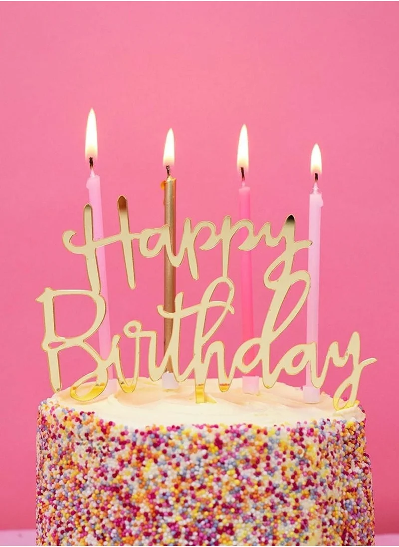 Talking Tables Acrylic Happy Birthday Cake Topper
