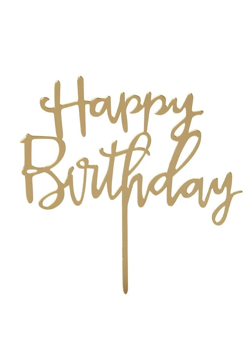 Talking Tables Acrylic Happy Birthday Cake Topper