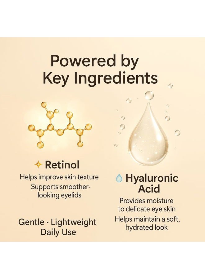 Hyat Eyelid Lift Serum - Upper & Lower Eyelid Micro In-fusion System with Retinol & Hyaluronic Acid for Firmer, Smoother Looking Eyes (Medium) - Image 4