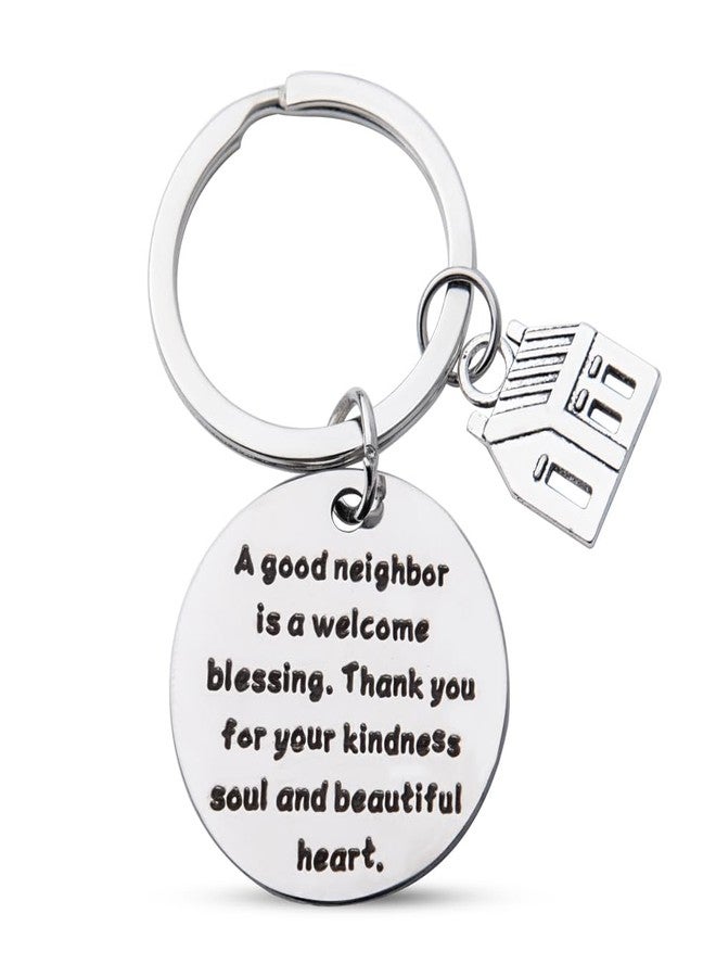هدايا سلسلة مفاتيح للجيران من ياوزيو، للنساء والرجال، هدايا عيد ميلاد الجار، هدايا عيد الميلاد للجيران، هدايا الانتقال للجيران، هدية سلسلة مفاتيح شكر للجيران. - Image 1