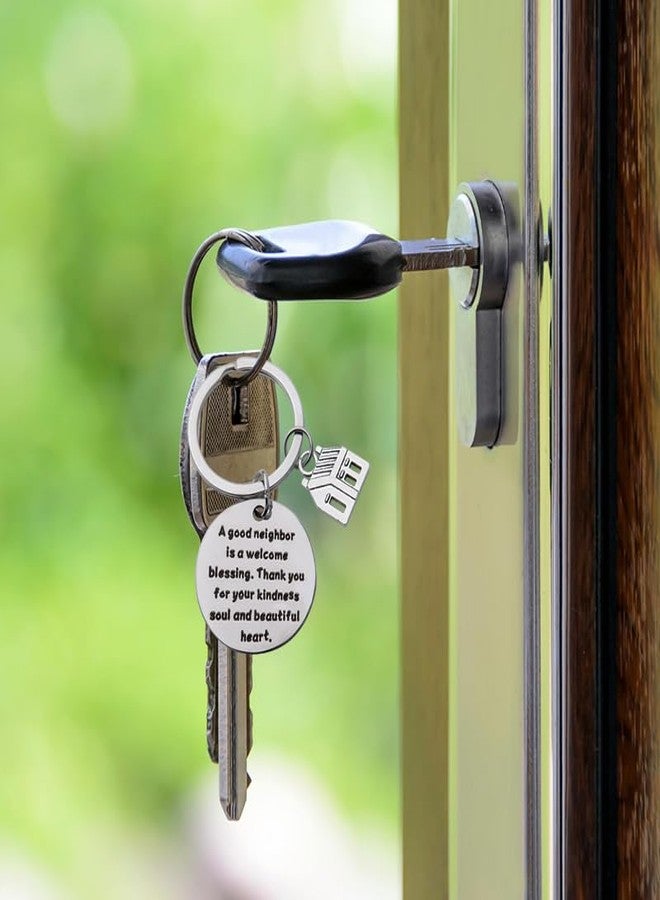 هدايا سلسلة مفاتيح للجيران من ياوزيو، للنساء والرجال، هدايا عيد ميلاد الجار، هدايا عيد الميلاد للجيران، هدايا الانتقال للجيران، هدية سلسلة مفاتيح شكر للجيران. - Image 5