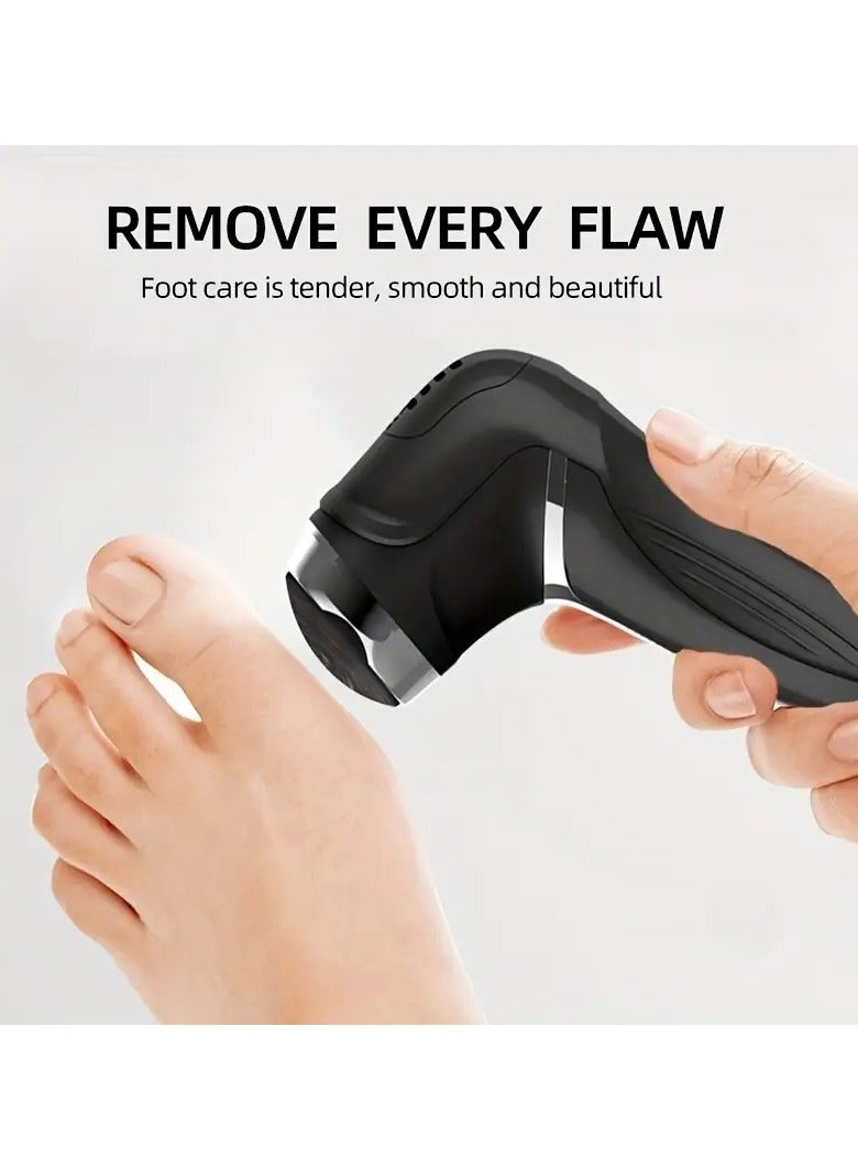 ORiTi Electric Feet Callus Remover,Rechargeable Foot File Hard Skin Remover, Waterproof Foot Grinder for Cracked Heels Calluses Dead Skin with 3 Grinding Heads 2 Speed 1 Brush, Battery Display - Image 5