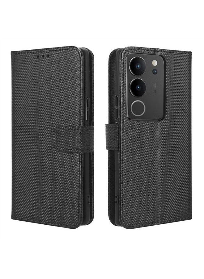 X-level Vivo V29 5G/S17/S17 Pro Phone Case Cover with Card Slots Holder Stand Quality Leather Flip Folio Wallet Shockproof Protective Back Cover with Release Hand Phone Holder Daily Video Kickstand  - Image 1