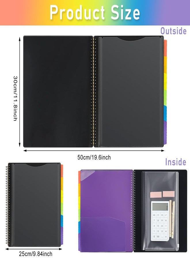 Climberty® 12 Pocket Accordion File Folder for Documents, Waterproof Expandable File Organizer with Dividers, Portable Certificate Folder for Office School Home, A4 Size - Image 2