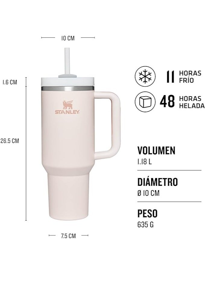 Stanley - H2.0 Flow State Stainless Steel Tumbler with Handle and Straw Lid Insulated Reusable Cup for Water, Coffee, Smoothies & More, Travel Mug, Cupholder Friendly - Image 1