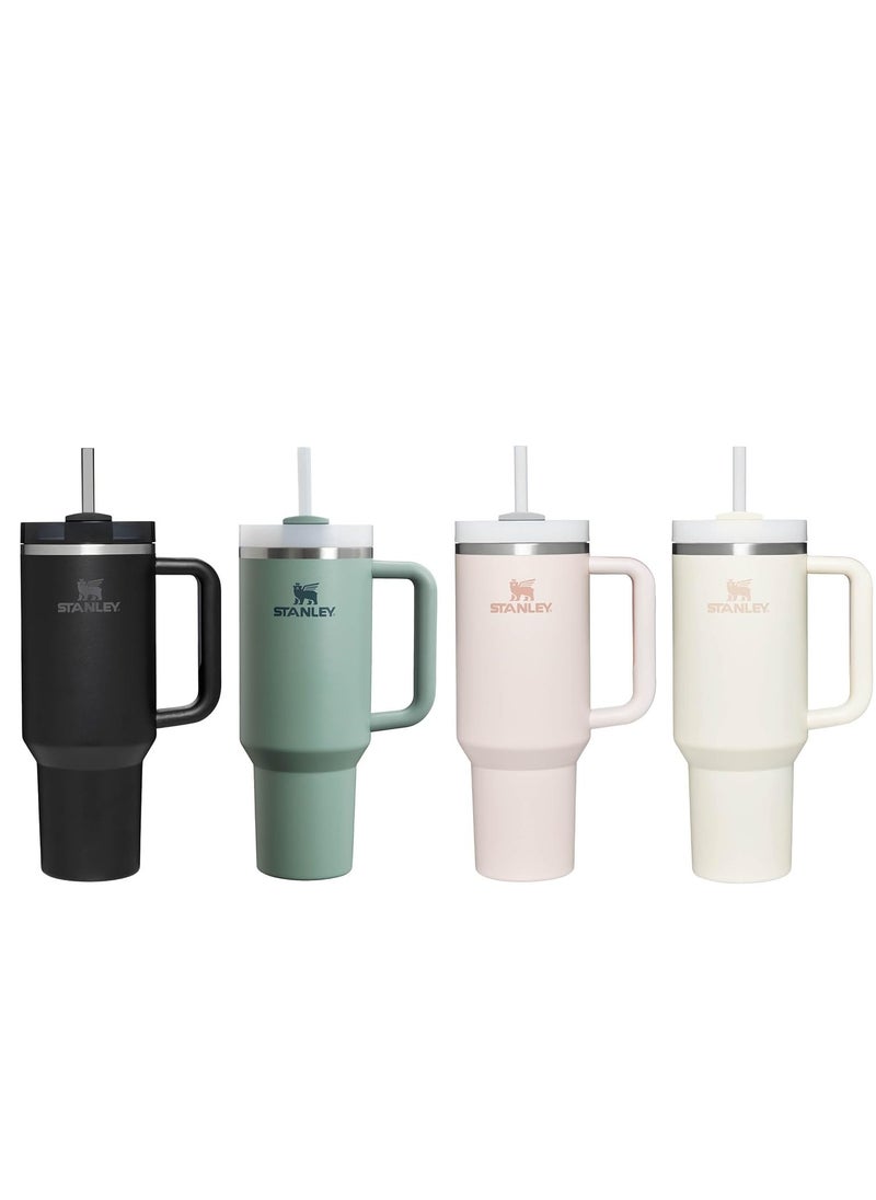 Stanley - H2.0 Flow State Stainless Steel Tumbler with Handle and Straw Lid Insulated Reusable Cup for Water, Coffee, Smoothies & More, Travel Mug, Cupholder Friendly - Image 1