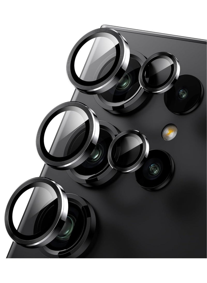 wexon Camera Lens Protector for Samsung Galaxy S25 Ultra  Single Ring Cover 9H Tempered Glass HD - Black  - Image 1