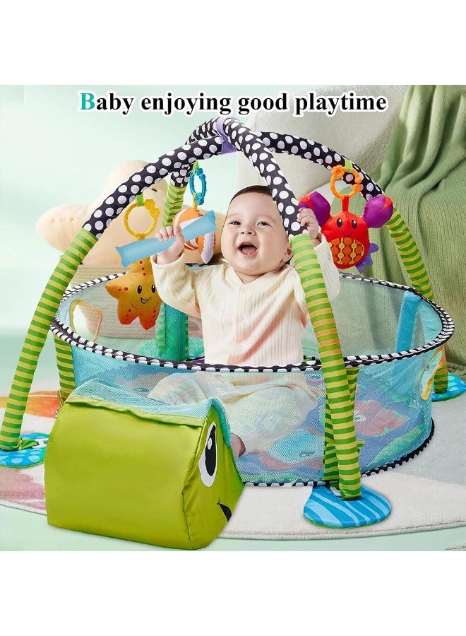 ASIV Baby Play Mat with Sensory Toys for Stages of Development, Thick and Large Baby Activity Center, Newborn to Toddler-96 x 69 x 54cm  - Image 4