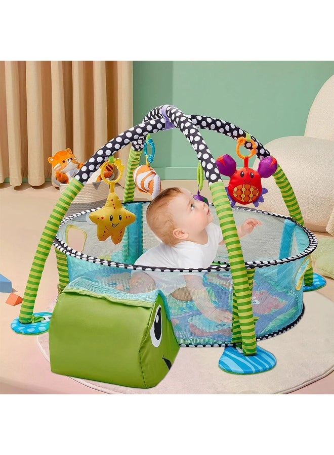 ASIV Baby Play Mat with Sensory Toys for Stages of Development, Thick and Large Baby Activity Center, Newborn to Toddler-96 x 69 x 54cm  - Image 5