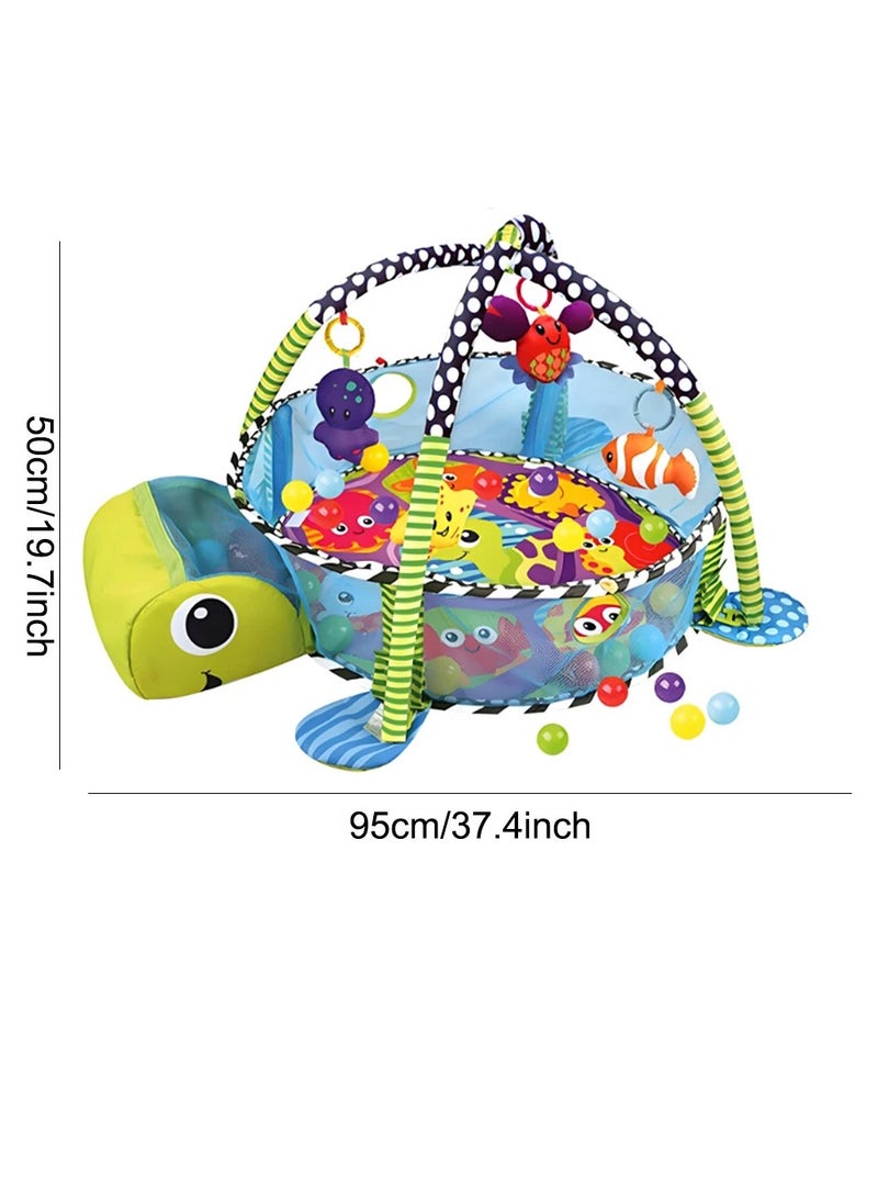 ASIV Baby Play Mat with Sensory Toys for Stages of Development, Thick and Large Baby Activity Center, Newborn to Toddler-96 x 69 x 54cm  - Image 3