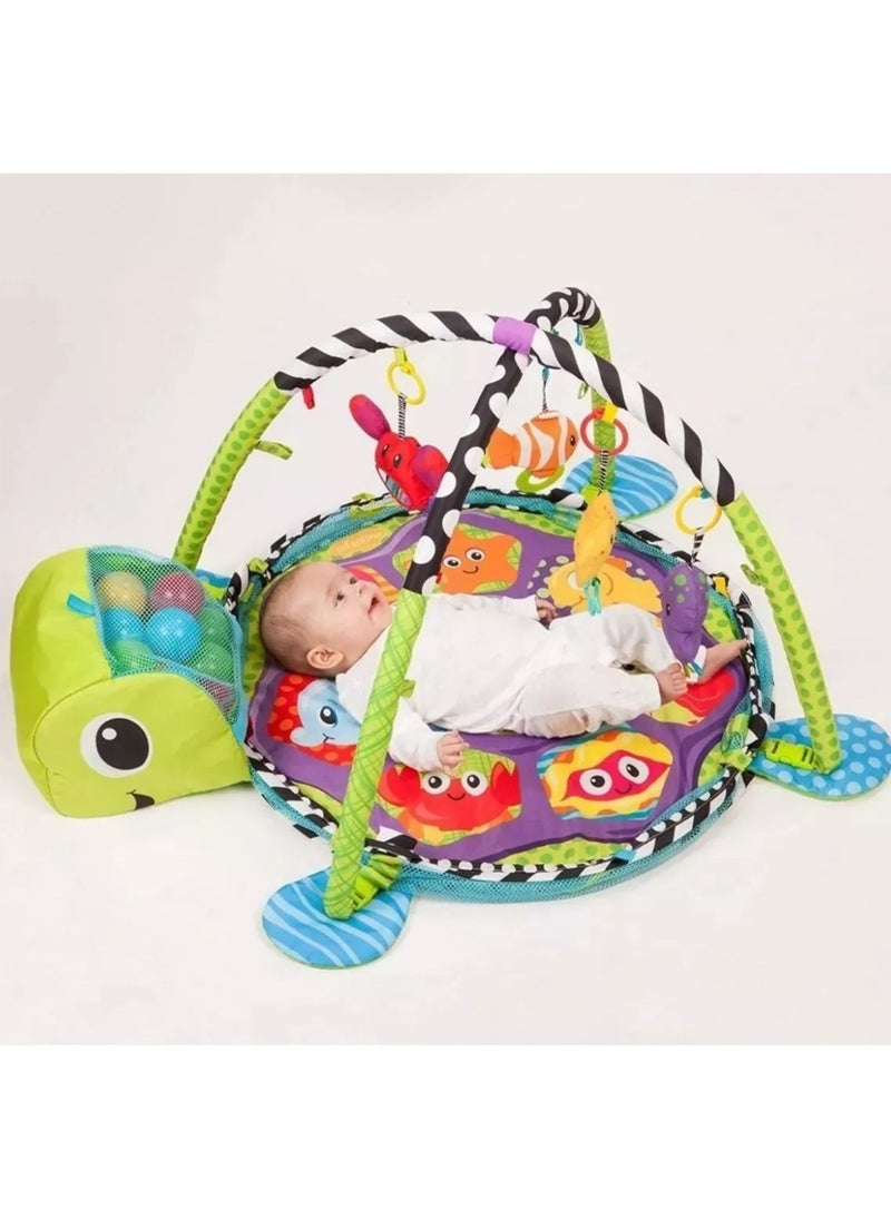 ASIV Baby Play Mat with Sensory Toys for Stages of Development, Thick and Large Baby Activity Center, Newborn to Toddler  - Image 1