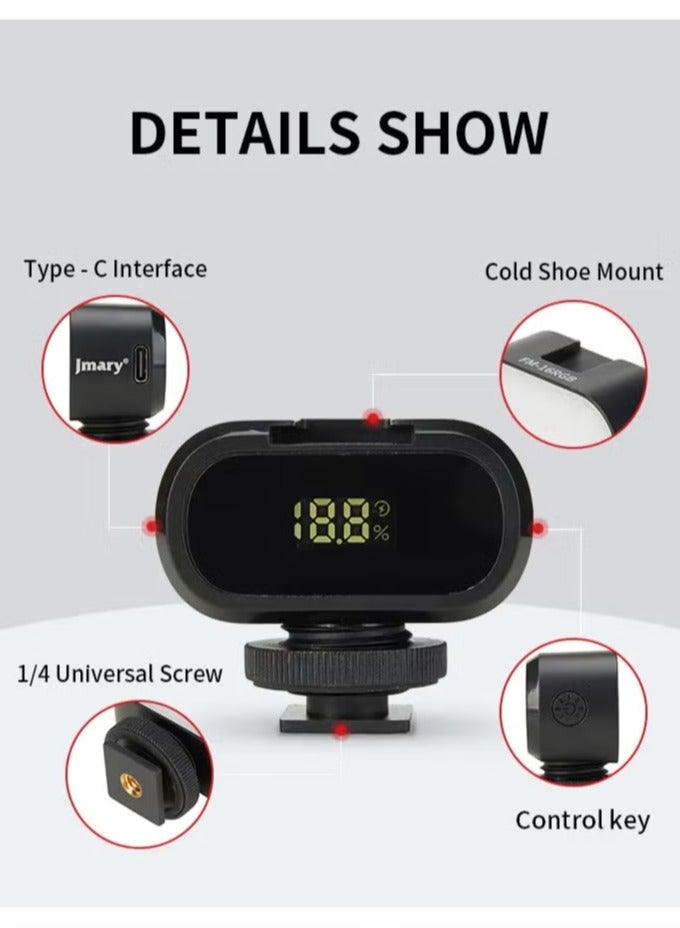 Jmary FM-16 RGB Mini Video Lights LED Camera 360° Full-Colour Portable Photography Lighting Rechargeable Dimmable Panel Lamp With Clip Mount - Image 2