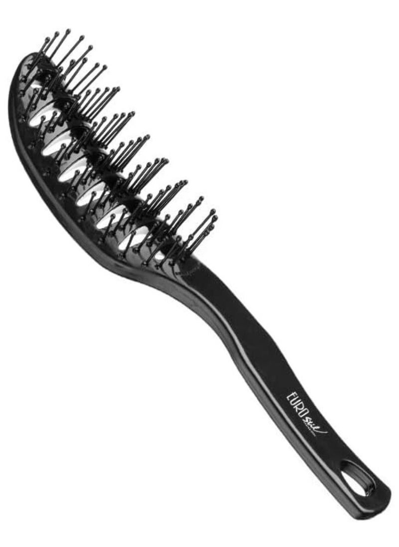 EUROSTIL Eurostil Professional Curved Styling Brush: Achieve Flawless and Polished Hairstyles with Precision and Ease! Perfect for Expert Hair Styling  - Image 1