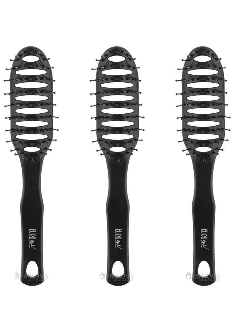 EUROSTIL Eurostil Professional Curved Styling Brush: Achieve Flawless and Polished Hairstyles with Precision and Ease! Perfect for Expert Hair Styling  - Image 2