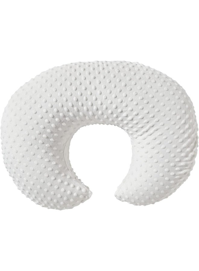 QUENESS Nursing Pillow and Positioner, Breastfeeding, Bottle Feeding, Baby Sitting Support with Removable Ultra Soft Cover, Tummy Time Support for Baby Boys and Girls (White) - Image 2